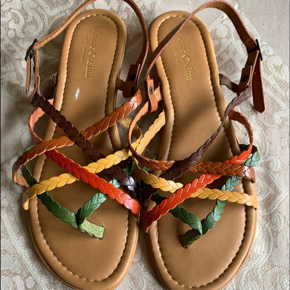 NWOT never worn leather sandals